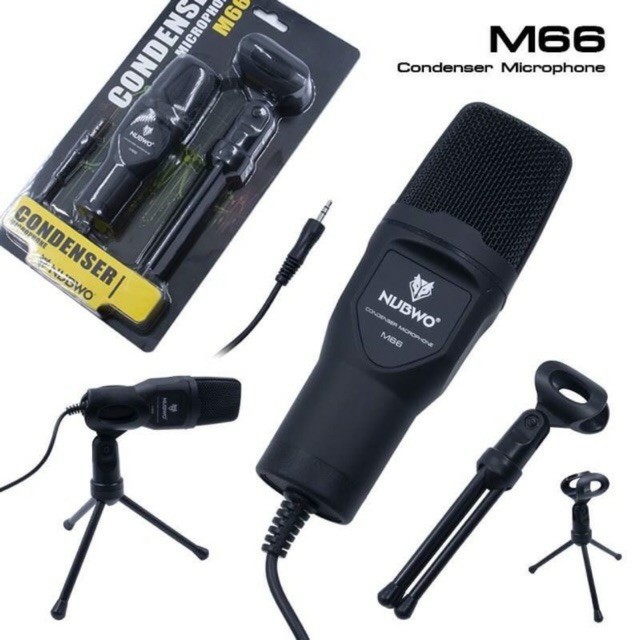 NUBWO CONDENSER MICROPHONE ไมค์คอนเดนเซอร์ รุ่น M66(พร้อมส่ง)