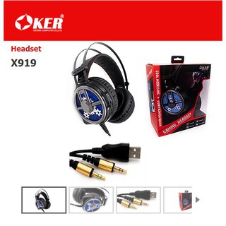 หูฟ้งเกมิ่ง Headset OKER X-919.