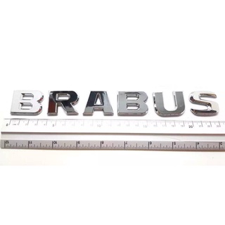 โลโก้ BRABUS บาบัส โลโก้อย่างดี โลโก้ติดรถ โลโก้พลาสติก บาบัส 13.7 cm. x 2.4 cm.