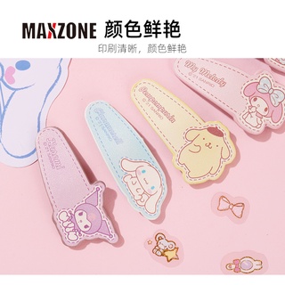 SANRIO Maxzone กิ๊บติดผม ลายการ์ตูนคิตตี้ ชินนาม่อนโรล คุโรมิ มายเมโลดี้ น่ารัก สําหรับเด็กผู้หญิง