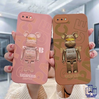 เคส OPPO A15 A54 A5S A3S A16 A95 A7 A5 A9 A31 A53 2020  ลายหุ่นยนต์หมีช็อคโกแลต ตานางฟ้าน่ารัก สําหรับ OPPO A12 A1K A16K A54S Reno 4 5F 4F A74 A15S A52 A11K A92 A35 A11 A93 A32 A72 A94 A53S F17 PRO A16S A12S เคสมือถือคู่รักยอดนิยม