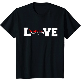 เสื้อยืดผ้าฝ้ายพรีเมี่ยม เสื้อยืด พิมพ์ลาย Love Indonesia