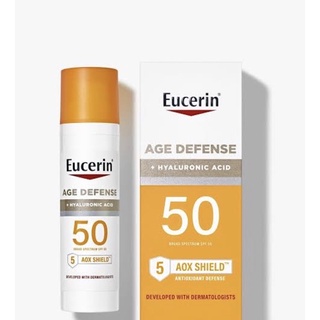 Eucerin Sun Age Defense SPF 50 Face Sunscreen Lotion with hyaluronic acid 75ml.