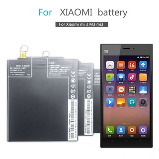 BM31 แบตเตอรี่โทรศัพท์มือถือสำหรับ Xiaomi Mi 3 M3 Mi3 เปลี่ยนแบตเตอรี่ BM31 3050mAh