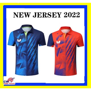 เสื้อกีฬา เสื้อยืด ลายผีเสื้อ ปิงปอง 2022