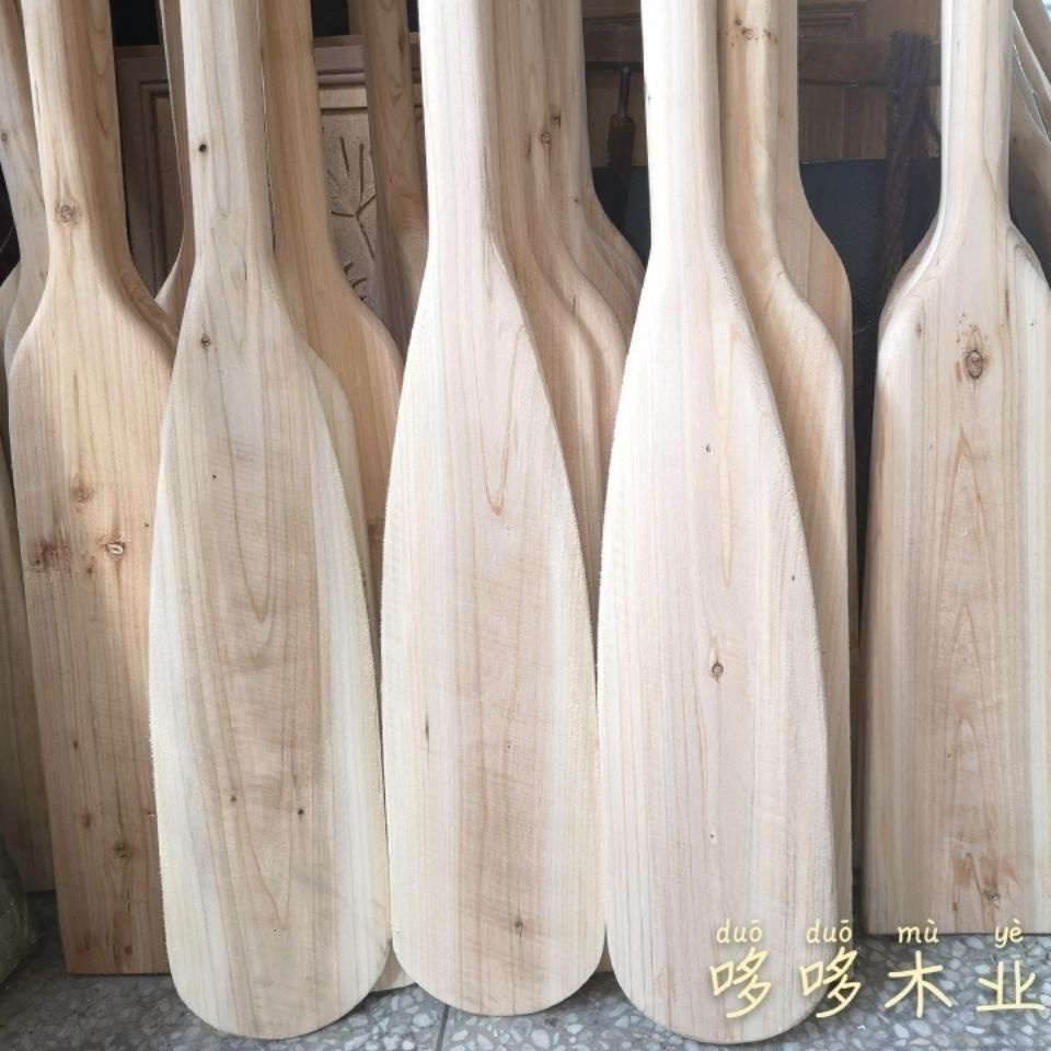 Xiaoduo ไม้ 0.5 M-2 M ด้ามยาวรอบหางโรเตอร์ไม้เนื้อแข็ง Oars Fir Oars พายเรือ Oars-Afloat Oars Paddle
