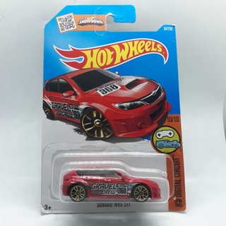 รถเหล็ก Hotwheels SUBARU WRX STI สีแดง (ib21)