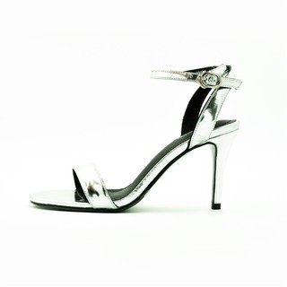 รองเท้าหนังแกะ ICONIQ รุ่น Quinn 3.5" Sandal in Silver Metallic