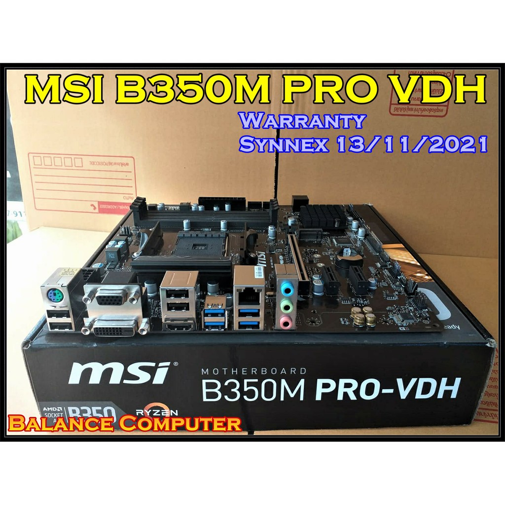 Mainboard AM4 AMD RYZEN MSI B350M PRO-VDH