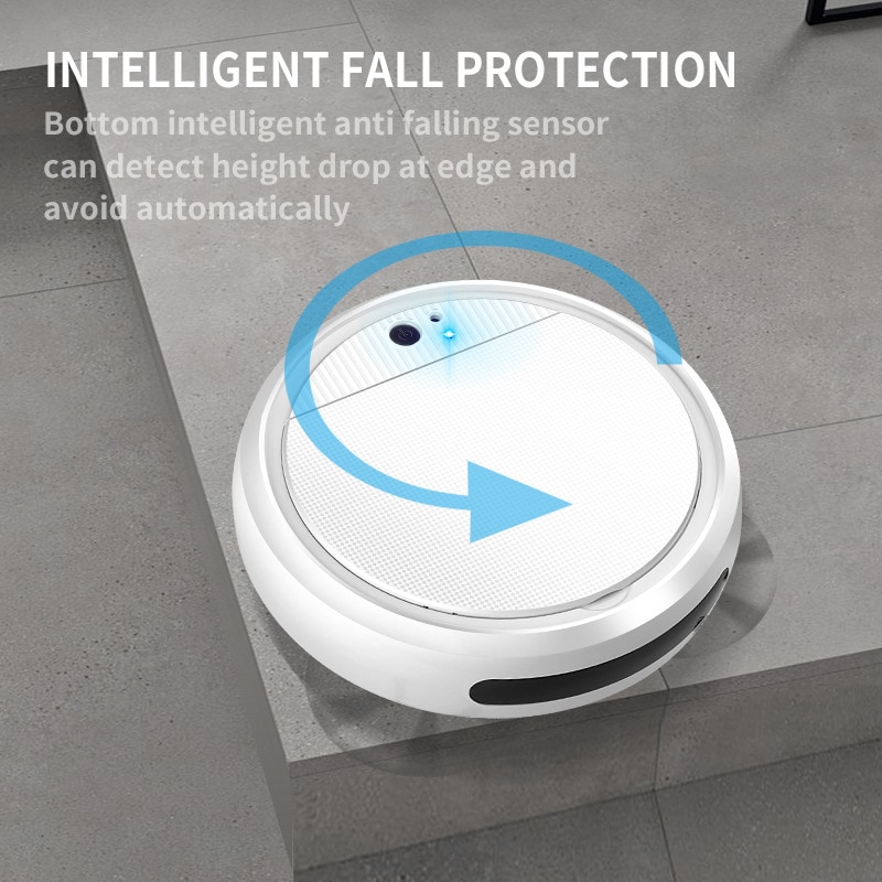 (Authentic)7in1 Smart Sweeping Robot Vacuum UV Disinfection Small