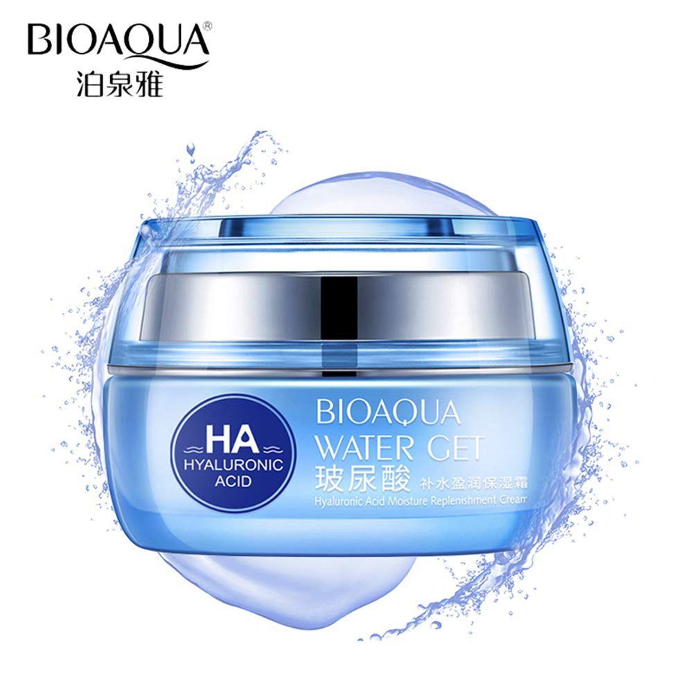 ครีมไฮยาเข้มข้น BIOAQUA Water Get 50g. ครีมบำรุงผิวหน้า ผิวเนียนนุ่ม ชุ่มชื้น เติมน้ำให้กับผิว ผิวเนียนกระจ่างใส