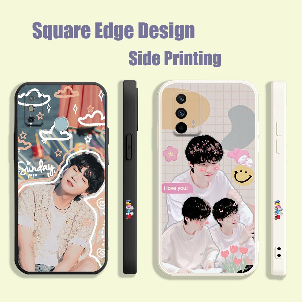 BTS Suga cutta BD020 สําหรับ Huawei Y9 Prime 2019 Y6 Y6s P40 Lite เคสโทรศัพท์ขอบสี่เหลี่ยม