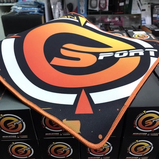 Speed Gaming Mousepad Size L ขอบส้ม