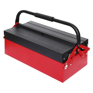 Tool box PROFESSIONAL TOOL BOX MATALL 3-COMPARTMENT BLACK/RED Tool box Hardware hand tools กล่องเครื่องมือช่าง กล่องเครื