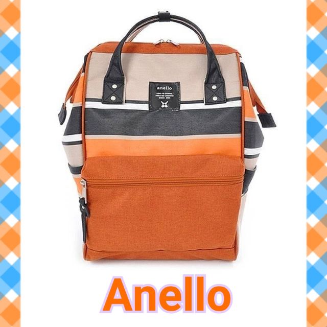 Anello Stripe Backpack รุ่น​ AT-B1941 แท้100% พร้อมส่ง​