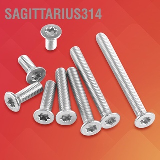 Sagittarius314 สกรูหัวแบน สเตนเลส M3 Ss304 50 ชิ้น