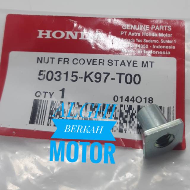 LOKAL Original Honda PCX 150 Local Hybrid Cover Bolt Holder 50315-K97-T00