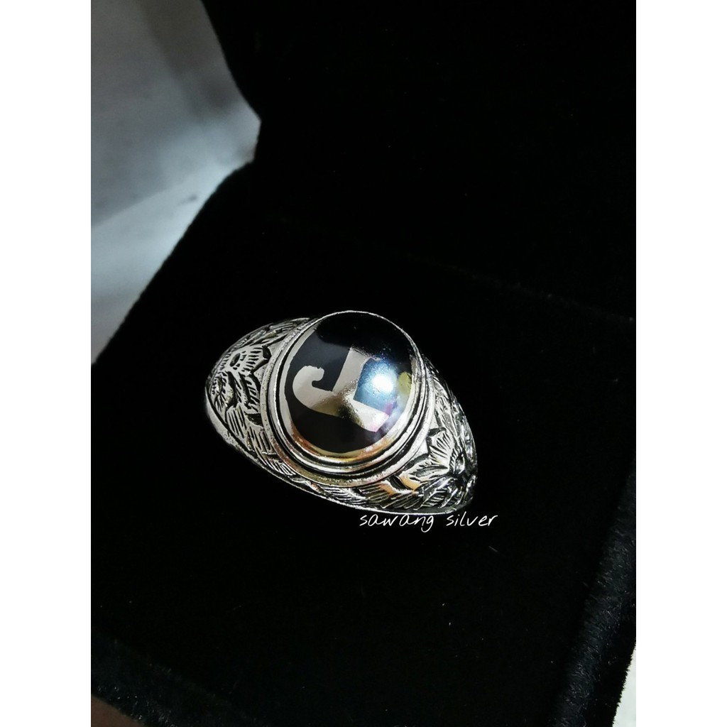 ส่งฟรี แหวนนะโมเงินแท้ ลงยาถม แหวนHandmade ดุนลายไทยด้านข้าง ผ่านพิธีปลุกเสกแล้ว รับประกัน แท้100%