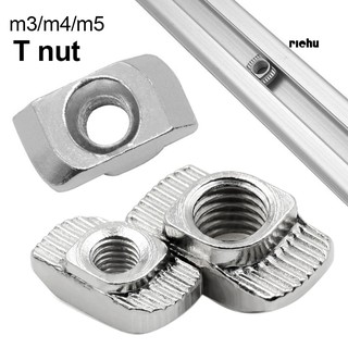 ฮาร์ดแวร์❤50Pcs M3/M4/M5 Slot Sliding T Type Nut Fasten Connector for 20 Series