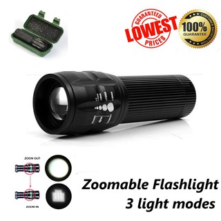 Aluminium Flashlight ไฟฉายพกพา