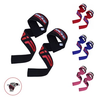 RDX สายรัดข้อมือผ้ามียางกันลื่น ใช้ยกน้ำหนัก Lifting Straps