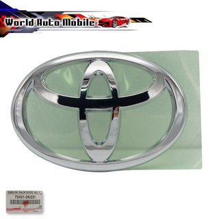 โลโก้ ตราโตโยต้า ติดฝาท้าย Logo Toyota ของแท้ สีโครเมี่ยม 1ชิ้น Toyota  Fortuner SUV 4x2 4x4 ปี2012 - 2015