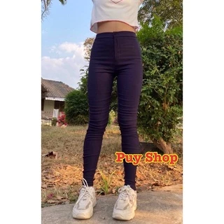 พร้อมส่ง สกินนี่ป้ายทองP&T กางเกงขายาว ทรงสวย ผ้ายืดรัดรูป ราคาถูก