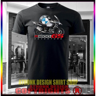 เสื้อยืดคอกลมcrew neckbmw r1200gs ผจญภัยมอเตอร์ไซด์เสื้อยืดมอเตอร์สปอร์ต tee เสื้อแขนสั้นกีฬา oversize คลาสสิกวันพ่อS-4X