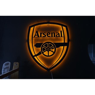 ป้ายเหล็กไฟออกหลัง อาเซน่อล Arsenal 60cm