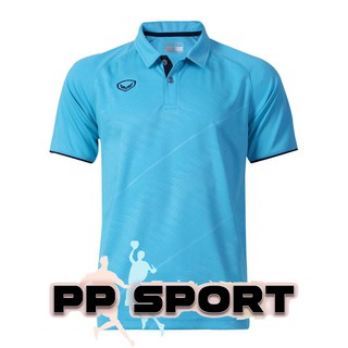 เสื้อโปโลชายสีฟ้า Grand Sport รุ่น 072041 ผ้า Polyester S-3XL(4L)