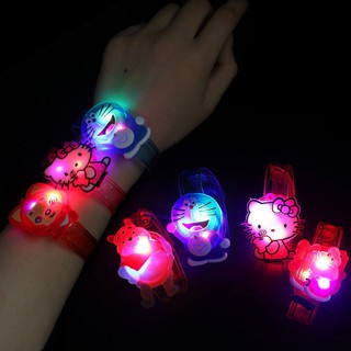 นาฬิกาข้อมือ ลายการ์ตูนน่ารัก มีไฟ LED