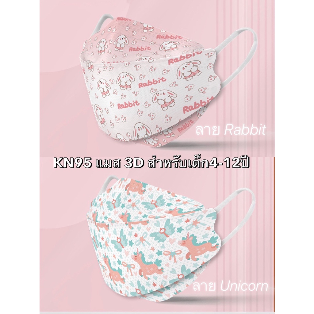 หน้ากาก Copper Oxide KN95/KF94 Mask สำหรับเด็ก4-12ขวบ Mask for kids 4-12years