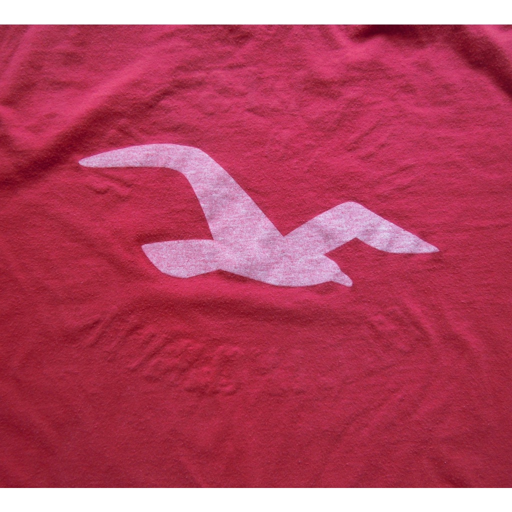 เสื้อยืดมือสอง Hollister T-Shirt สีแดง Size L