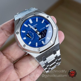 G-Shock หน้าAP Stainless รุ่นใหม่ล่าสุด Ga-2100HC-2A น้ำเงินขาว