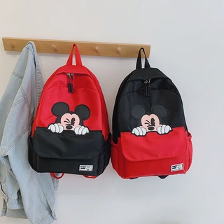 ❇Mickey schoolbag หญิงเกาหลีรุ่น Harajuku กระเป๋าเป้สะพายหลังกระเป๋าเป้สะพายหลัง 2021 ใหม่การ์ตูน wild ins tutorial กระเ