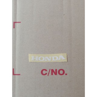 สติ๊กเกอร์เกอร์HONDAแท้ สีขาวพื้นใสขนาด65มม.1ชิ้น(87120-KVL-T20ZA) สติ๊กเกอร์HONDA