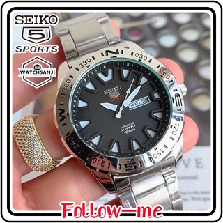 [พร้อมส่ง] Seiko 5 21 นาฬิกาข้อมืออัตโนมัติ สายสเตนเลส กันน้ํา เรืองแสง ปฏิทิน สําหรับผู้ชาย