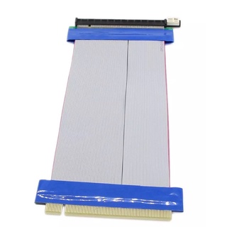 PCI-E PCI Express 16X Riser Card Extender Flex สายต่อขยายแบบยืดหยุ่นสำหรับ1U 2U ขนาดเล็ก