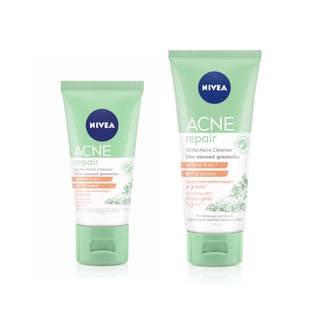 NIVEA Acne repair นีเวีย เจลล้างหน้า แอคเน่ รีแพร์ เจนเทิล ไมโคร เคลนเซอร์ 50 /90 มล.