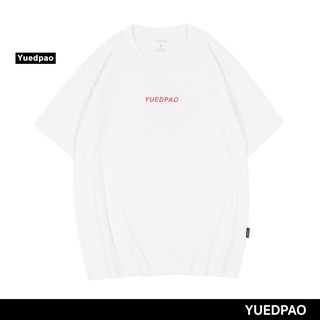 Tshirtคอลูกเรือcrew neckYuedpao เสื้อยืด OVERSIZE Red LOGO รับประกันไม่ย้วย 2 ปี เสื้อยืดสีพื้น OVERSIZE_สี WHITE-4XL