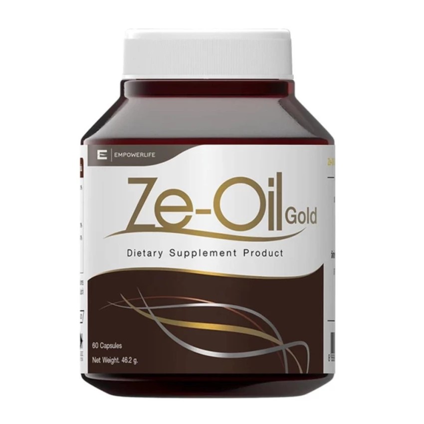 Ze-Oil Gold ซีออยล์ น้ำมันสกัดเย็น จากธรรมชาติ 4 ชนิด บำรุงหลอดเลือด เพิ่มการเผาผลาญ ขนาด 60 แคปซูล 01622