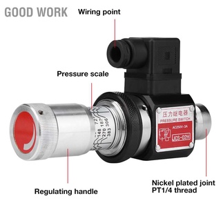 Jcs-02H Pt1/4 สวิทช์รีเลย์แรงดันไฮดรอลิค 5-35Mpa 50-350Kg/Cm2