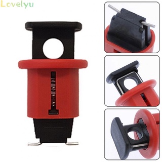 Breaker Lock Black+red Breaker Lockout MCB Circuit Lockout Metal + Nylon(in stock）