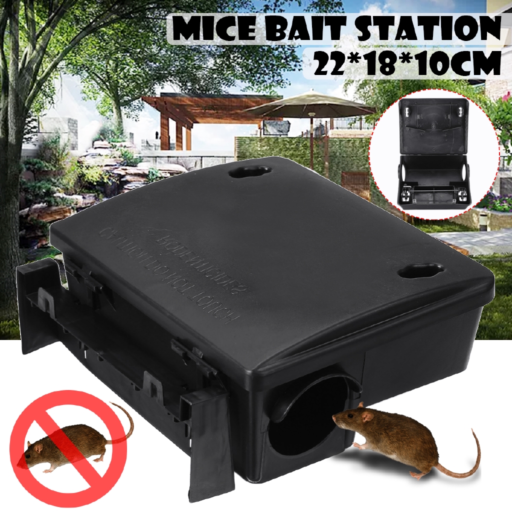 Rat Bait Station Rodent Poison Boxes Mice Pest Control Bait Box Trap