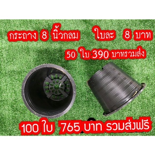 กระถาง 8 นิ้ว ขาย 50/100 ใบ