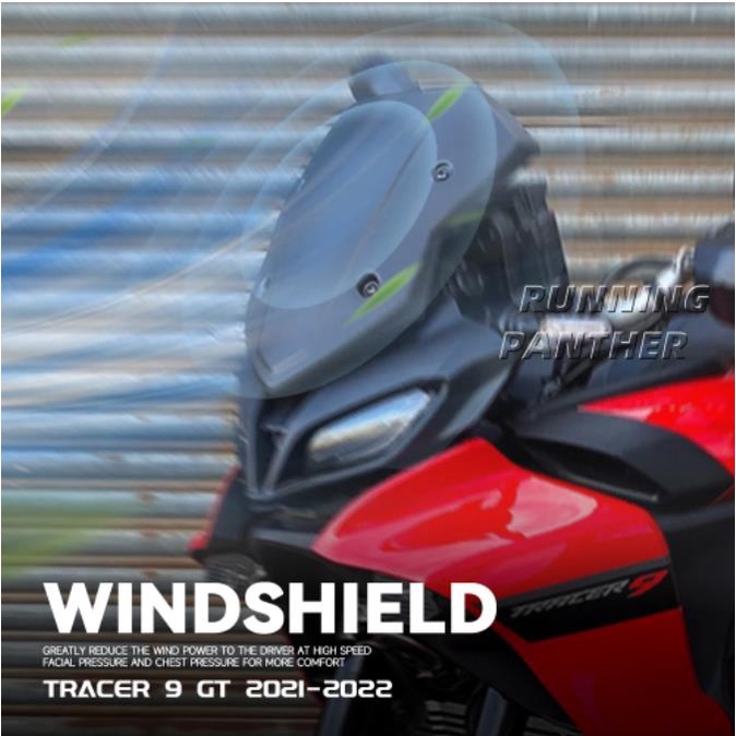 แผ่นเบี่ยงลมกระจกหน้ารถจักรยานยนต์ สําหรับ YAMAHA MT-09 TRACER 9 GT-9 2021 MT 09 TRACER-9 GT 9 2021