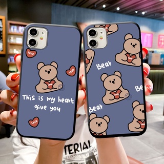 เคสโทรศัพท์มือถือแบบนิ่ม ลายหมีรัก สําหรับ Huawei Honor 50 10 9 lite 20 9S 8C 8X 8S 8A 7S