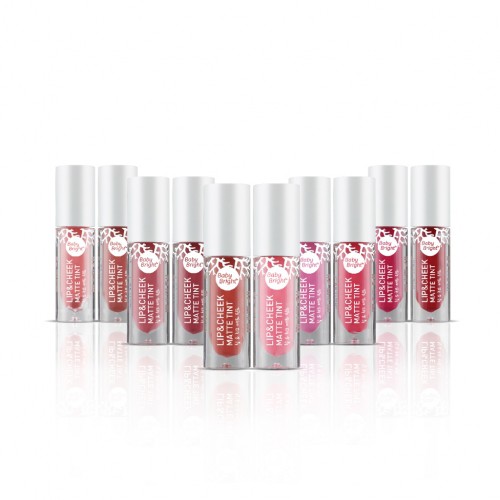 Baby Bright Lip & Cheek Matte Tint 2.4g (Mew) ลิปเบบี้ไบร์ท ลิปทิ้น เนื้อแมท ใช้ได้ทั้งปากและแก้ม - รูปที่ 2