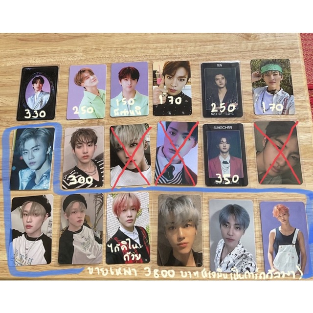 พร้อมส่ง การ์ด NCT jeno jisung mark winwin yuta sungchan ten