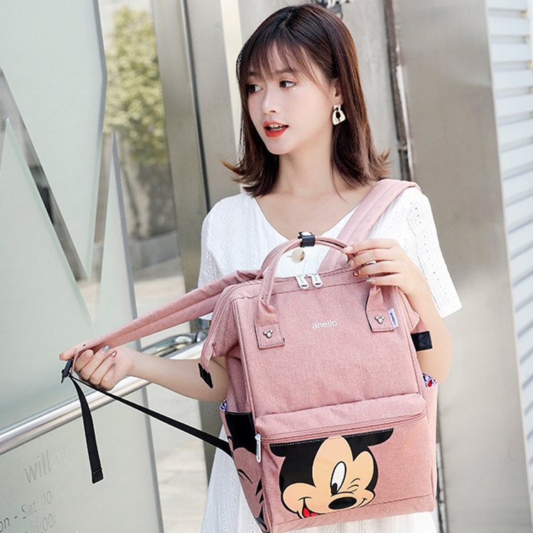 Anello Mickey 5 Anello isn y 2019 Polyester Canvas Backpack Limited